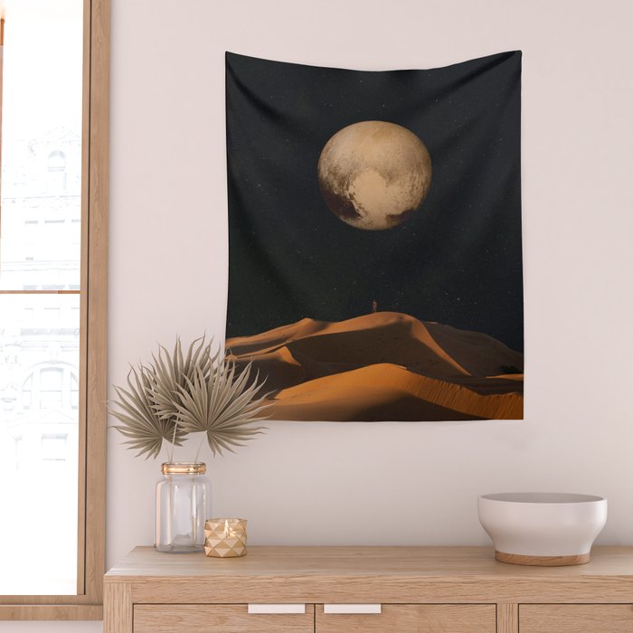 a Golden space glimpse Wall Tapestry Gallery Image 2