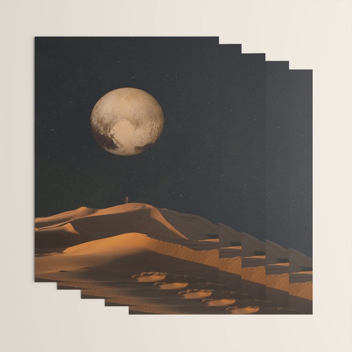a Golden space glimpse Wrapping Paper Gallery Image 3