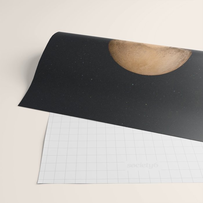 a Golden space glimpse Wrapping Paper Gallery Image 2