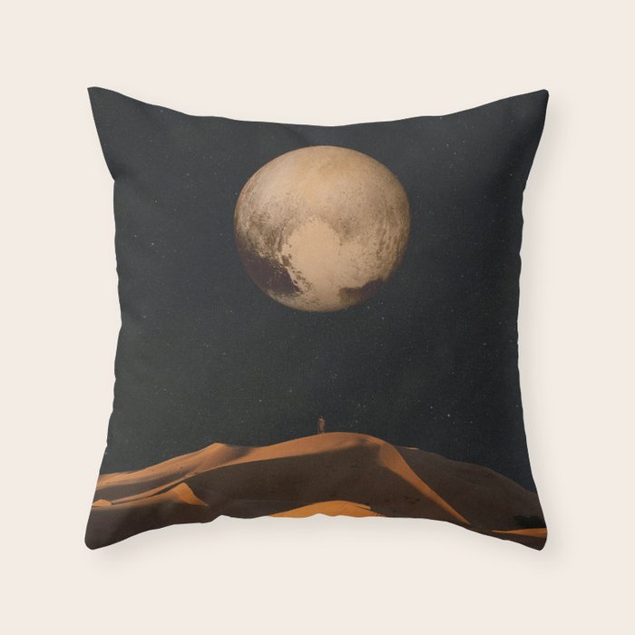 a Golden space glimpse Throw Pillow Gallery Image 1