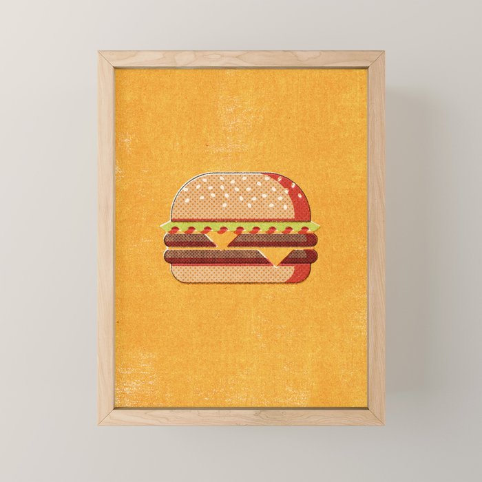 FAST FOOD / Burger Mini Art Print Gallery Image 1