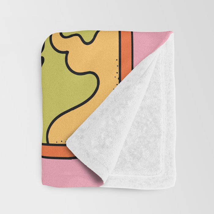 KINDA SAD BUT STAYING GROOVY Throw Blanket Gallery Image 3