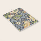 William Morris Vintage Strawberry Thief Blue Indigo Mineral Notebook Gallery Image 3