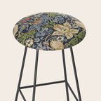 William Morris Vintage Strawberry Thief Blue Indigo Mineral Stool Gallery Image 2