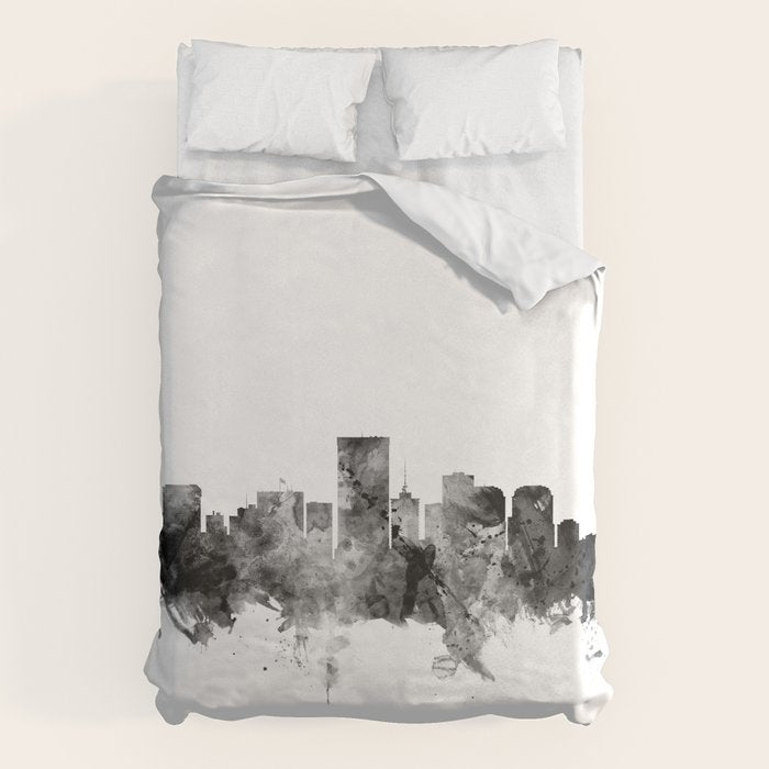 Richmond Virginia Skyline Duvet Cover Gallery Image 1