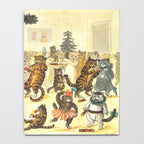 'Christmas Party Cats' by Louis Wain Vintage Cat Art Notebook Gallery Image 4