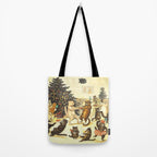 'Christmas Party Cats' by Louis Wain Vintage Cat Art Tote Bag Gallery Image 2