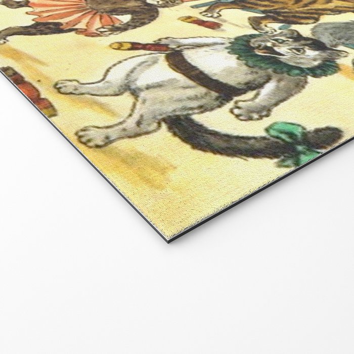 'Christmas Party Cats' by Louis Wain Vintage Cat Art Welcome Mat Gallery Image 2