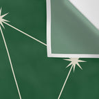 Libra Zodiac Star Constellation Line Art Green Wall Tapestry Gallery Image 3