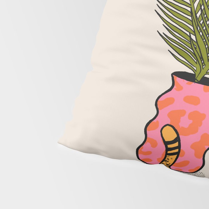 Cheetah & Plant Pillow Sham Gallery Image 4