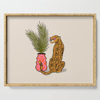 Cheetah & Plant Serving Tray Gallery Image 1