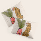 Cheetah & Plant Pillow Sham Gallery Image 3