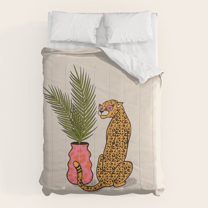 Cheetah & Plant Comforter Gallery Image 6