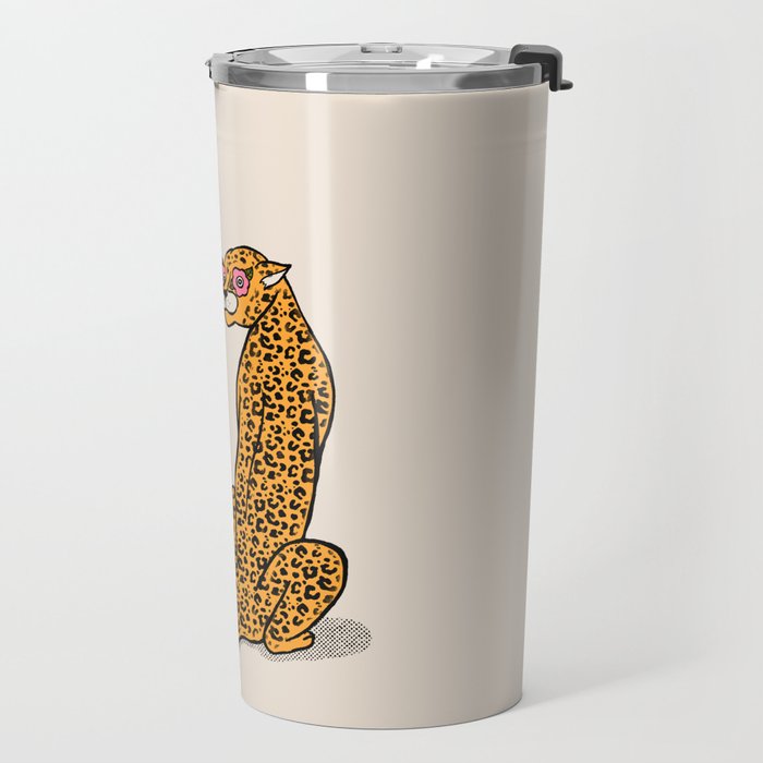 Cheetah & Plant Travel Mug Gallery Image 2