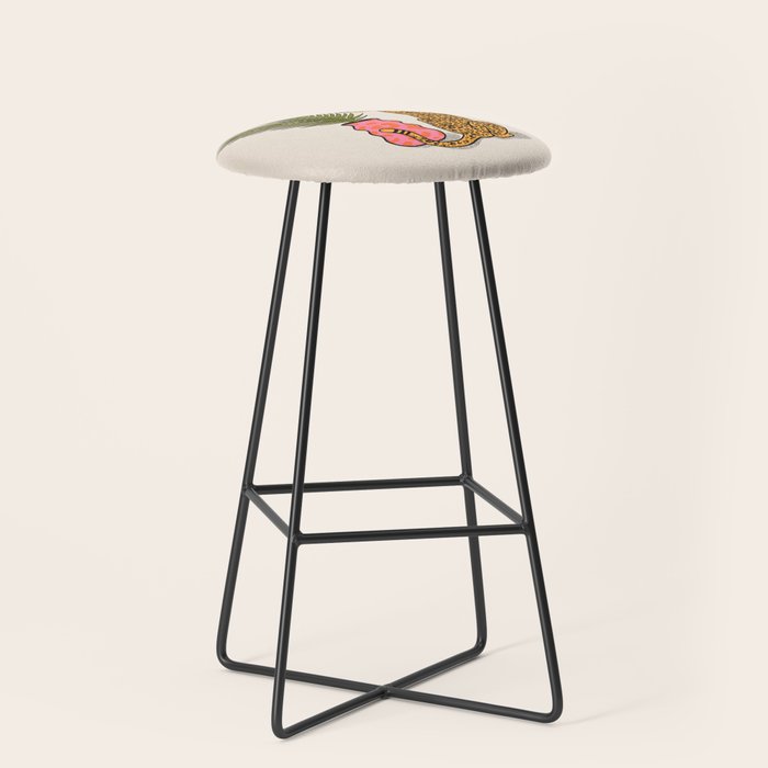 Cheetah & Plant Stool Gallery Image 1