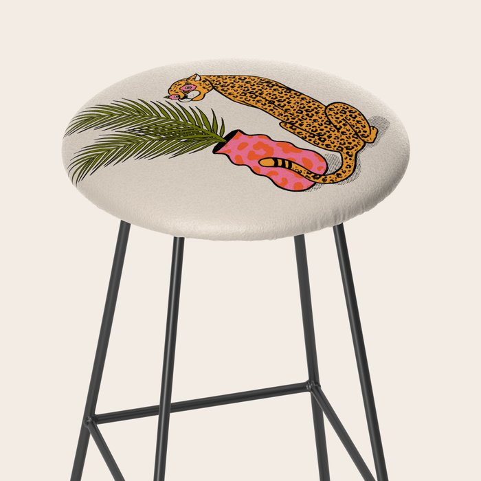 Cheetah & Plant Stool Gallery Image 2