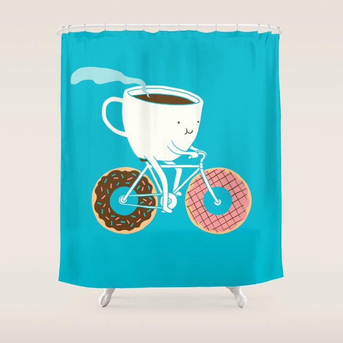 Coffee and Donuts Shower Curtain Gallery Image 1