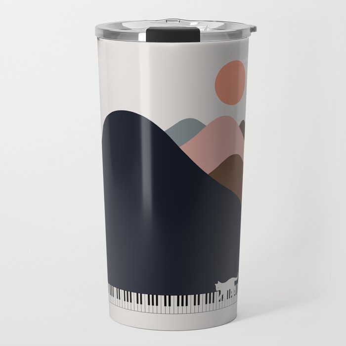 Cat Landscape 70 Travel Mug Gallery Image 1