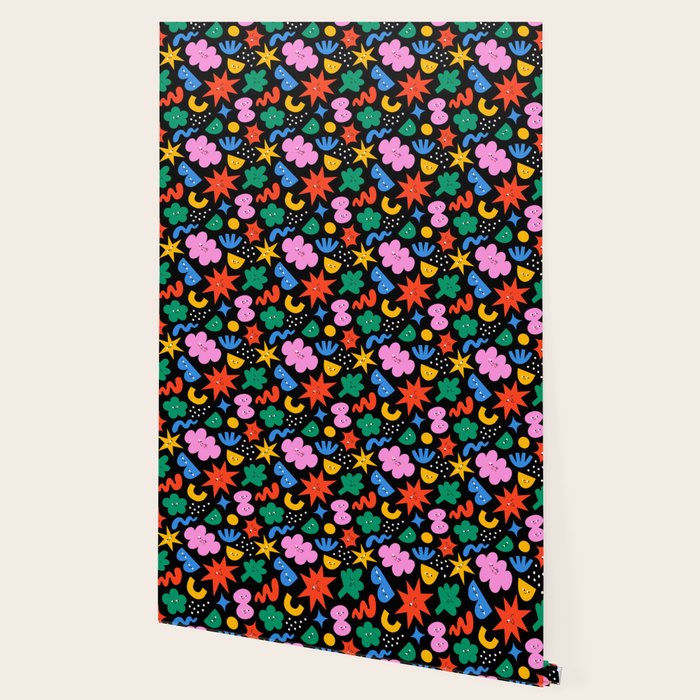 Funny colorful cartoon shape art pattern Wallpaper Gallery Image 2