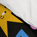Funny colorful cartoon shape art pattern Comforter Gallery Image 4