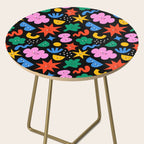 Funny colorful cartoon shape art pattern Side Table Gallery Image 2
