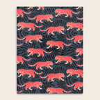 Tigers - coral and midnight  Notebook Gallery Image 4