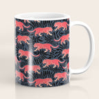 Tigers - coral and midnight  Coffee Mug Gallery Image 1