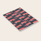 Tigers - coral and midnight  Notebook Gallery Image 3