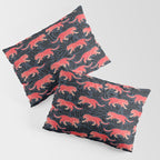 Tigers - coral and midnight  Pillow Sham Gallery Image 3