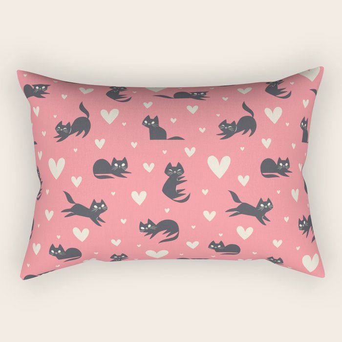 Smitten Kittens Rectangular Pillow Gallery Image 2