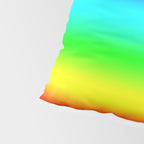 Modern Bright Rainbow Colors Ombre Pillow Sham Gallery Image 4