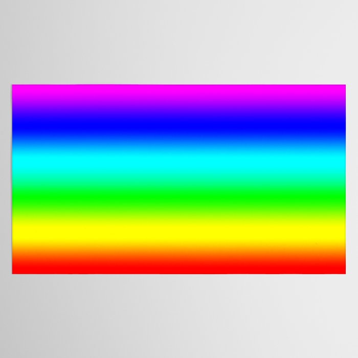Modern Bright Rainbow Colors Ombre Tablecloth Gallery Image 2