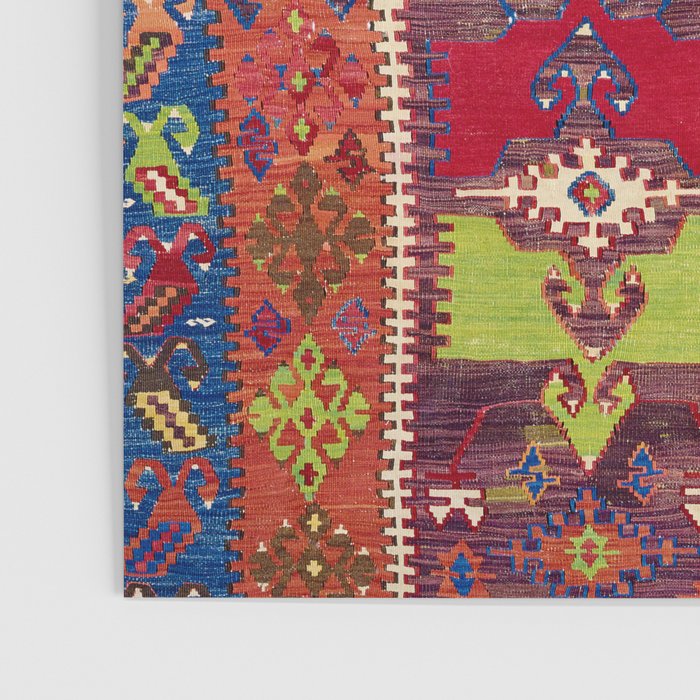 Yesilova Nigde Province Central Anatolian Kilim Print Poster Gallery Image 3