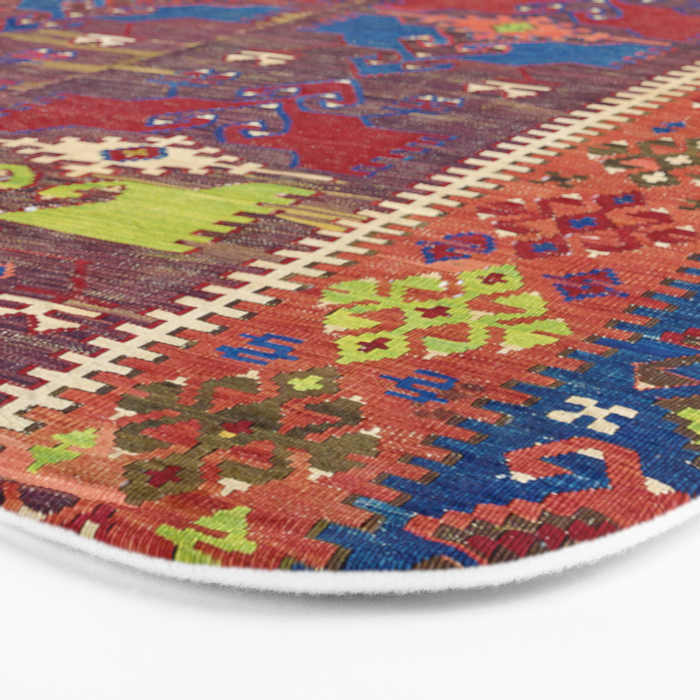 Yesilova Nigde Province Central Anatolian Kilim Print Bath Mat Gallery Image 3