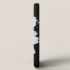 Hello Daisy - White Flower Black Background #decor #society6 #buyart iPhone Case Gallery Image 2