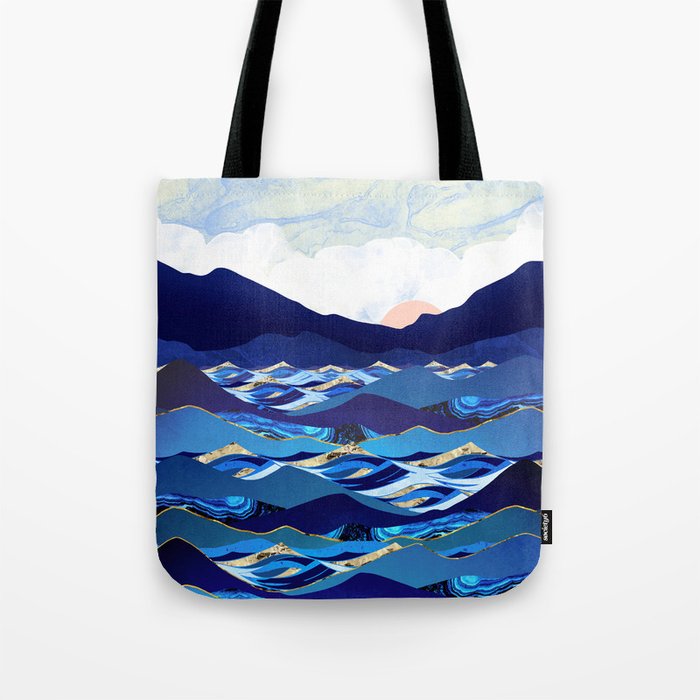 Ocean Blue Tote Bag Gallery Image 1