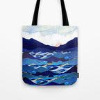 Ocean Blue Tote Bag Gallery Image 1