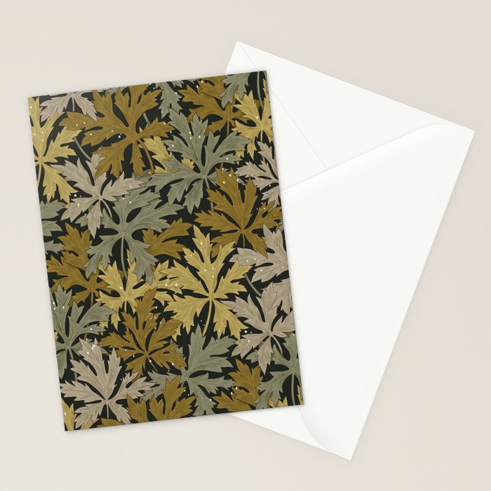 Floral Meadow In Spring Green II Stationery Card Gallery Image 2