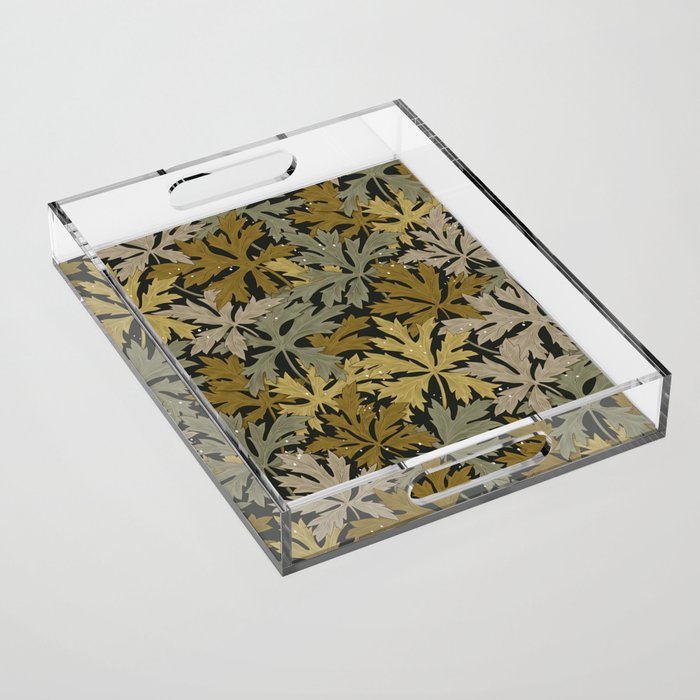 Floral Meadow In Spring Green II Acrylic Tray Gallery Image 1