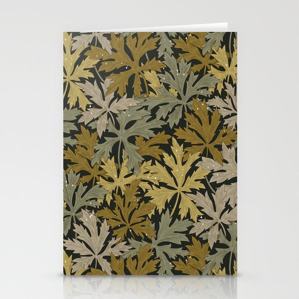 Floral Meadow In Spring Green II Stationery Card Gallery Image 2