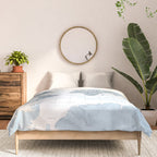 Steel watercolor detailed world map Raul Comforter Gallery Image 3