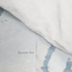 Steel watercolor detailed world map Raul Comforter Gallery Image 4