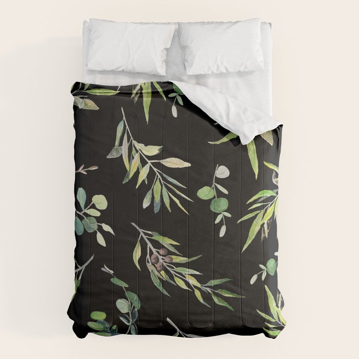 Eucalyptus and Olive Pattern  Comforter Gallery Image 6