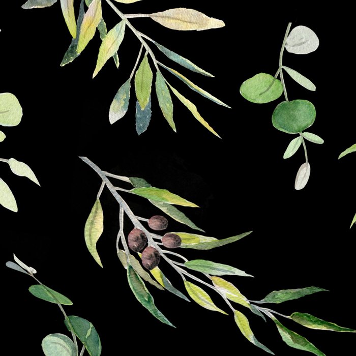 Eucalyptus and Olive Pattern  Coffee Mug Gallery Image 2