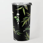 Eucalyptus and Olive Pattern  Travel Mug Gallery Image 2