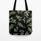 Eucalyptus and Olive Pattern  Tote Bag Gallery Image 1