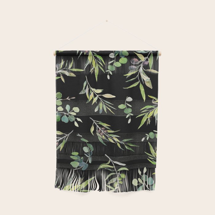 Eucalyptus and Olive Pattern  Wall Hanging Gallery Image 1