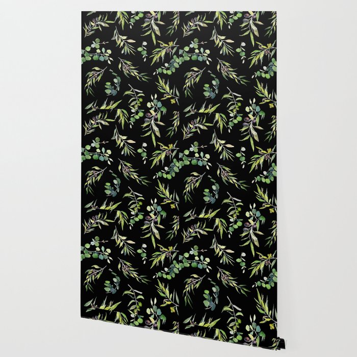 Eucalyptus and Olive Pattern  Wallpaper Gallery Image 2