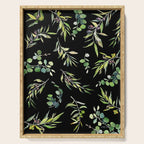 Eucalyptus and Olive Pattern  Serving Tray Gallery Image 1