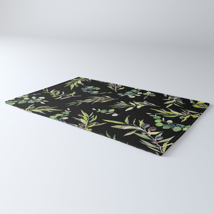 Eucalyptus and Olive Pattern  Rug Gallery Image 3